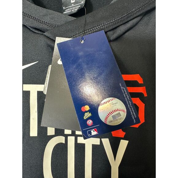 Nike Black San Francisco Giants 2021 Postseason Dugout Pullover Hoodie NWT SZ M - Picture 5 of 6